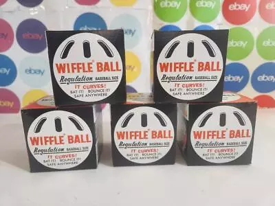 5-PackOfficial WIFFLE Plastic BALL Indoor Outdoor Regulation Baseball Size • $19.85