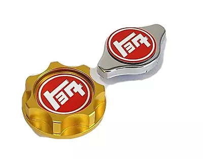 Gold Oil Filler Cap & Radiator Cap Rare Teq For Toyota Vintage Pickup 20r 22r 22 • $40.99