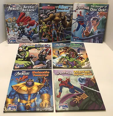 Lot Of 7 Story Reader/Me Reader Marvel Books Great Condition Hardcover Spiderman • $17.97