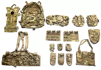 16 PC US Military Rifleman Kit Army MOLLE OCP Multicam Set Assault System MINT • $339.90