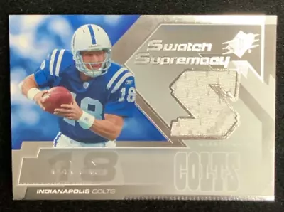 2005 UD SPx Swatch Supremacy Peyton Manning GAME USED JERSEY #SW-PM NFL Colts • $4.99