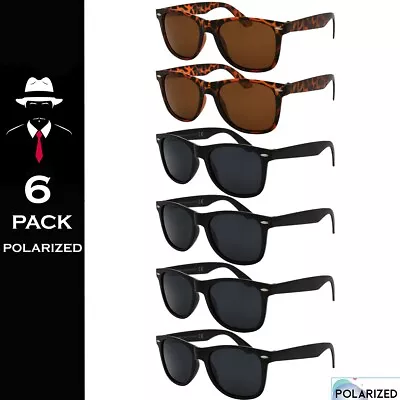 Polarized Sunglasses Wayfare Sunglasses 6 Pack Classic Black And Demi Color • $15.95