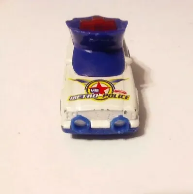 Matchbox MB625 Police Hat Car Metro Police White/Blue (2003Mattel)Loose • $9.99