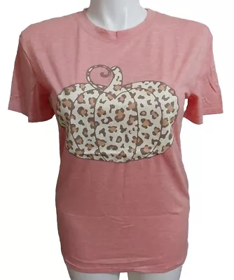 *NWT* Women's Medium Leopard Pumpkin Supersoft Graphic Print T-Shirt #10y58 • $10.99