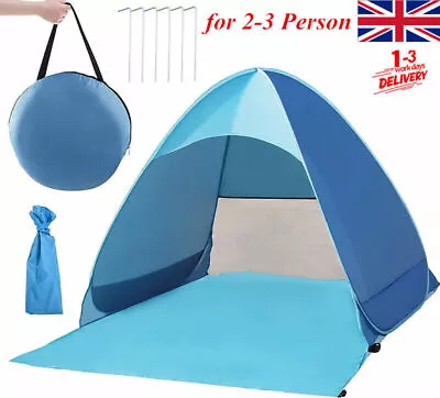 Pop Up Beach Tent Camping Garden Shade Sun Shelter Protection Infant Baby 50+UV • £10.44