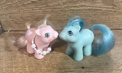 Vintage 1987 My Little Pony Newborn Babies Noodles & Doodles ABC Twins 2.5” • $22