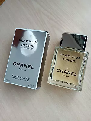 CHANEL PLATINUM ÉGOÏSTE 3.4oz Men's Eau De Toilette Batch Code 8205 • £125.35