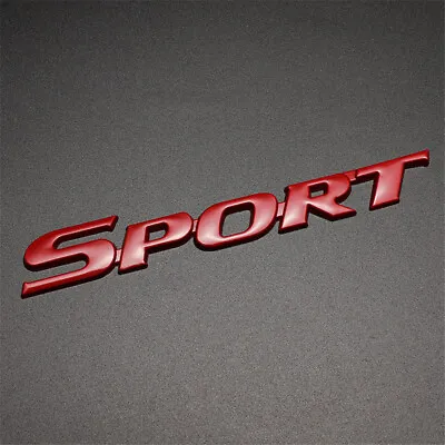 Sport Logo Metal Emblem Badge Sticker Car Trunk Tailgate Decoration Red Decals • $8.64