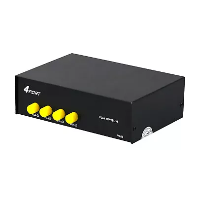 4 Port VGA Video Selector Switch 4 In 1 Out VGA Switcher 4x1 VGA Switch Box • $13.19