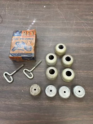 Vintage 1940's 1950's Rex Tire Watchmen Wheel Locks Nos 423 • $24.99