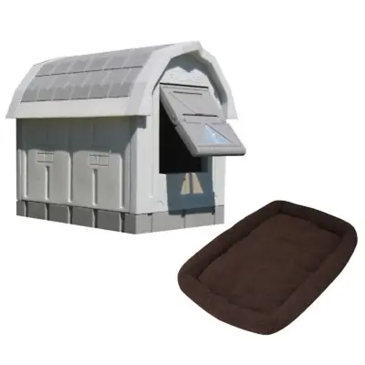 Dog Palace Premium Insulated Dog House With Fleece Bed: 38.5 H X 31.5 W X 47.5 L • $375.62