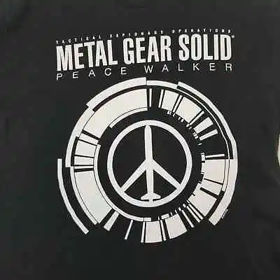 Men's Metal Gear Solid Peace Walker 2010 KDE Black T-Shirt Size Large • $37.30