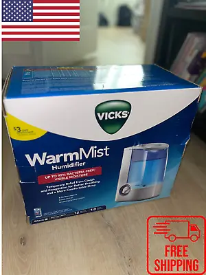 *NEW* Vicks Warm Mist Humidifier(White)Cough/Congestion Relief 95% Bacteria Free • $44.99