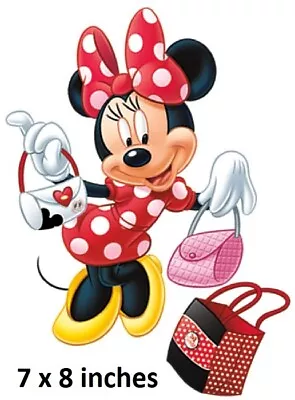 Minnie Mouse Loves To Shop Decal Walt Disney Peel & Stick Art Wall Sticker Decor • $5