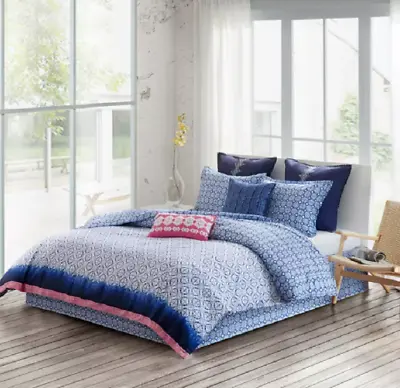 NEW Echo Design Reversible Shibori Blue Twin Duvet Mini Set • $76.46