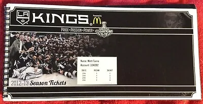 La Kings Year Season Ticket Book Set Stubs + Playoffs 2012 2013 4 Seats • $29.99