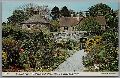 Walled Priory Garden & Dovecote Dunster Somerset Postcard Posted1978 • £5