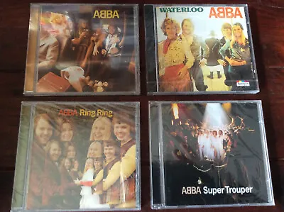 Abba [4 CD Alben] ABBA + Ring Ring + Waterloo + Super Trouper / NEU OVP • £30.03