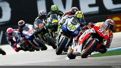 MOTO GP MARQUEZ ROSSI BIKE RACING LEGENDS Large Wall Art Canvas PRINT 20x30 INCH • $25.90