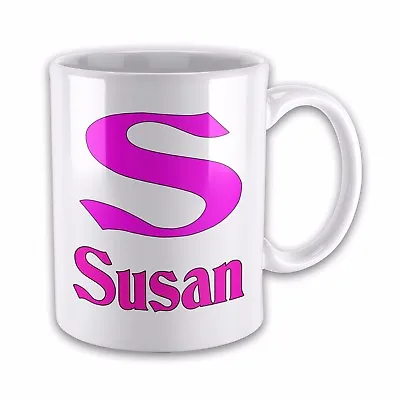 Personalised Your Name On A Mug Fun Coffee Gift Cup (Female) • £7.99