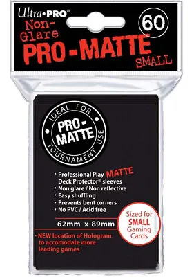 Ultra Pro 10 X Deck Protector (84021) Black Black (10 X 60 Small Sleeves Matte) • £39.15
