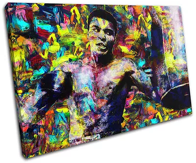 Muhammad Ali Pop Iconic Celebrities SINGLE CANVAS WALL ART Picture Print • £55.99