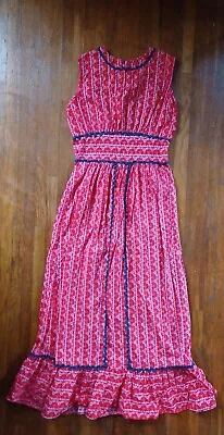 Vtg 70s Grants Fashions For Women Maxi Dress Sz SM Cottage Core Gunne *SEE DESCR • $20