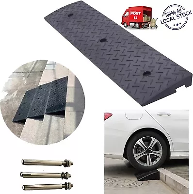 5cm Rise Rubber Curb Ramp Heavy Duty Rubber Threshold Ramp 5 Ton Car Vehicle • $43.95