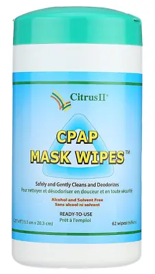 Citrus II CPAP Mask Wipes - 62 Wipes • $12.20
