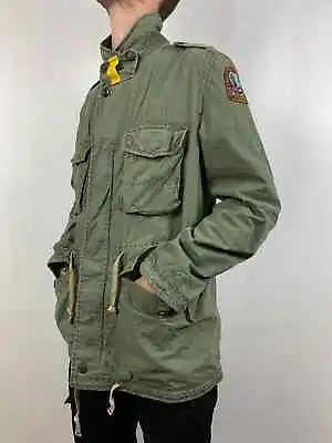 Men's Vintage Parajumpers Colonial Series Khaki Coat Jacket Size L • $120