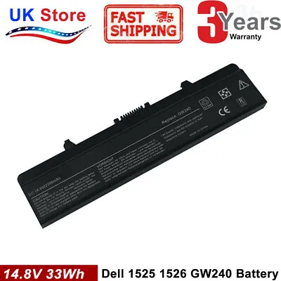 £13.99 • Buy 14.8V Battery For Dell Inspiron 1525 1526 1545 1546 GP952 Vostro M911G GW240