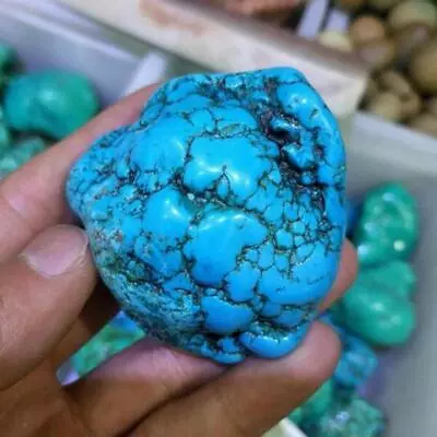 Natural Turquoise Rough Gemstone Blue Crystal Turquoise Stone Loose SALE • $2.24