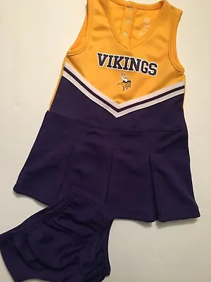 $19.95 • Buy NEW Minnesota Vikings NFL Girls Toddler Size: 3T** Cheerleader Uniform