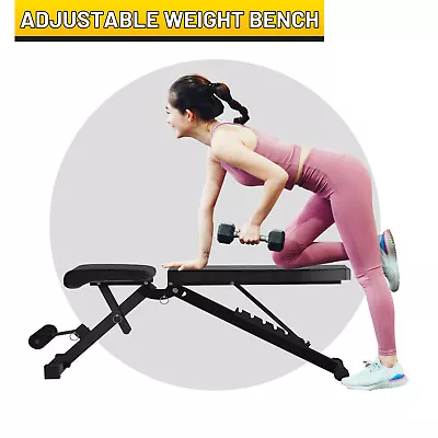 Weight Bench Adjustable Workout Bench For Home Full Body Exercise Incline Bench • $71.99