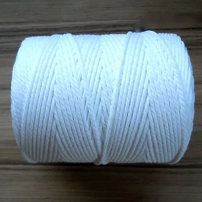 Piping Cord  Polyester  White.  Great Quality Choose Your Width & Depth... • £2.20