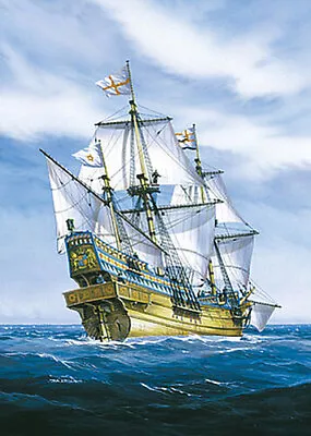 Heller Golden Hind Sailing Ship - Plastic Model Sailing Ship Kit - 1/96 Scale • $55.64