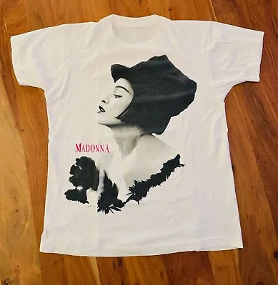 Madonna  - Vintage 1990 Blond Ambition Concert T Shirt | Size Large • $274.99