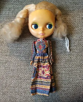 Vintage 1972 Kenner Blythe Blonde Doll Original Dress Eyes Work NO LEGS • $469.75