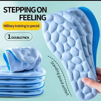 4D Massage Insoles Memory Foam Sole Insoles  Shoes Women Men Sports • $7.57