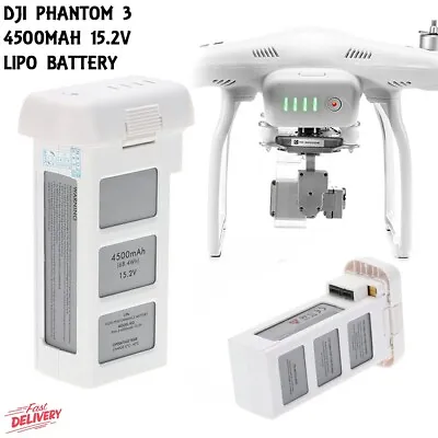 $125 • Buy 15.2V 68.4Wh 4500Mah Spare LiPo Replacement Battery For DJI Phantom 3 Drone