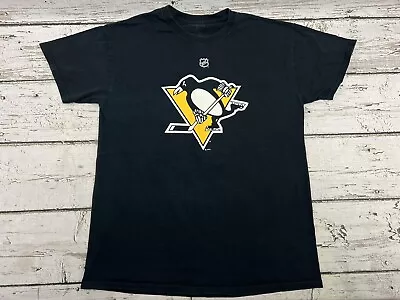 Kris Letang #58 Pittsburgh Penguins NHL Reebok Men's Black Hockey Jersey T-Shirt • $16