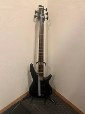 IBANEZ 5 String Bass K5 Black Electric Bass Guitar Free Shipping Japan Used • $798.73