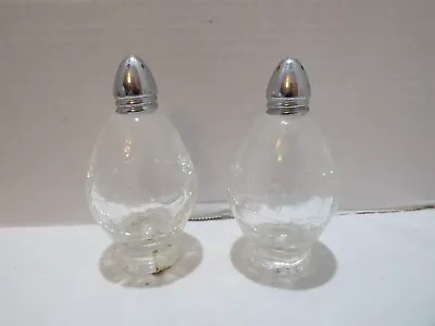 Vtg Mcm I W Rice Crackle Glassalt & Pepper Set Made In Japan 4  • $12.95