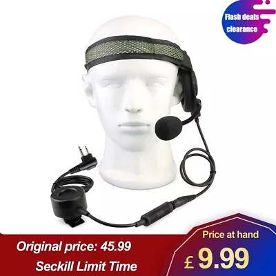 Retevis Tactical Military Headset PTT For Motorola GP308 GP68 CLS1410 PRO3150 • £9.99