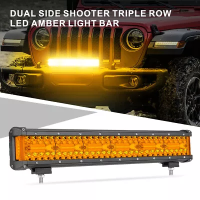 For Polaris Ranger XP 1000 18Inch Amber LED Work Light Bar Combo Offroad 4WD SUV • $59.99