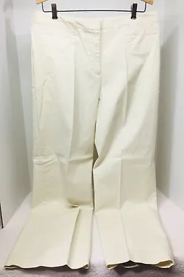 NWT J Jill Women's Cream Ivory Pant Size 16 Stretch Light Weight Cotton Blend  • $19.95