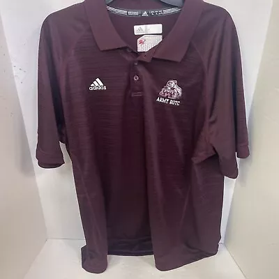 Adidas Shirt Men’s XL Maroon Mississippi State Short Sleeve Polo  • $8.70