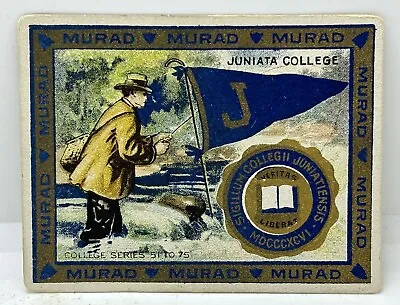 Vintage 1910 Murad Cigarettes College Series Juniata Fly Fishing Sports Card • $4.99
