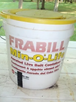 Frabill Min O Life Insulated Live Bait Bucket With Aerator • $12.49