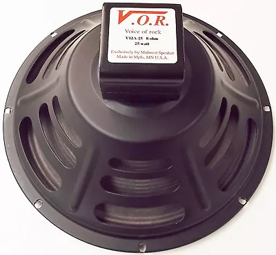 VOR 12  Alnico 25 Watt Guitar Speaker - 8 Ohm - NEW STOCK - Jensen P12R Upgrade • $119.95